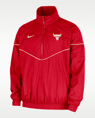 Мужская куртка Chicago Bulls Courtside Windrunner Nike NBA Anorak для бега