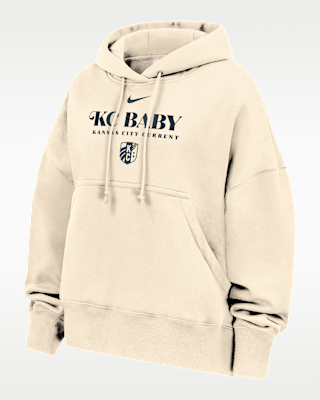 Женское худи Kansas City Current Phoenix Fleece Nike Oversized Hoodie