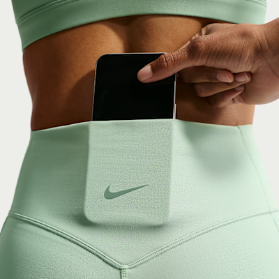 Nike Universa Yüksek Belli Ön Dikişsiz 13 cm Kadın Bisiklet Şortu görsel 6
