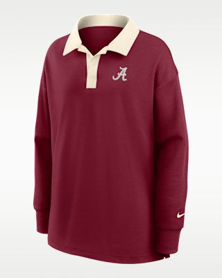 Женские Alabama Academic Nike Dri-FIT Oversized Long-Sleeve Polo