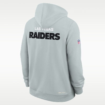 Las Vegas Raiders Initial Home Sideline Men's Nike Dri-FIT NFL Pullover Hoodie