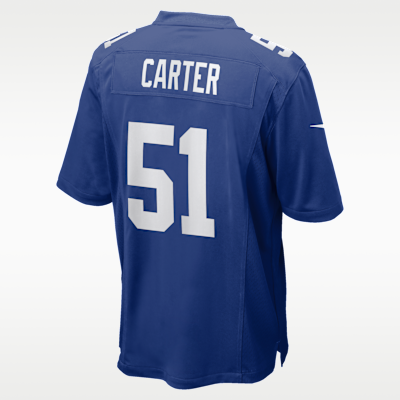 Jersey Nike de la NFL Game para hombre Abdul Carter New York Giants 2025 NFL Draft First Round Pick