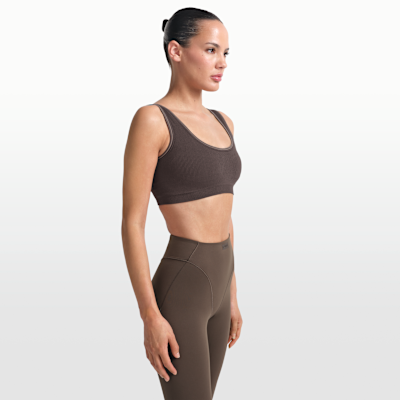 Bralette NikeSKIMS Ribbed Seamless med djup halsringning för kvinnor