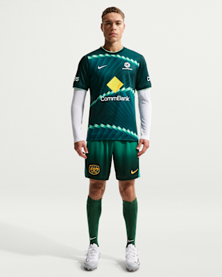 Мужские шорты Australia 2026 Stadium Home Nike Dri-FIT Soccer Replica Shorts