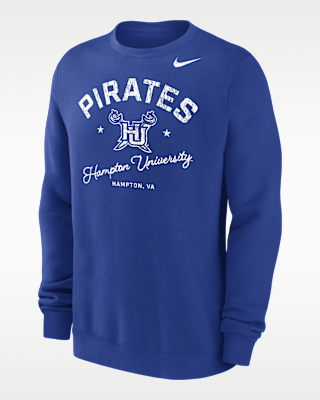 Мужской свитшот Nike College (Hampton University) Men’s Club Fleece Crew-Neck