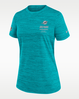 Женская футболка Miami Dolphins Sideline Velocity Nike Dri-FIT NFL