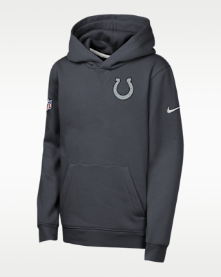 Детское худи Indianapolis Colts Rivalries Collection Sideline Club Big Kids' Nike NFL Pullover Hoodie