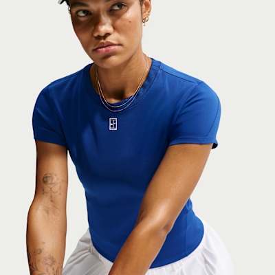 NikeCourt Advantage Dri-FIT Kısa Kollu Kadın Tenis Üstü