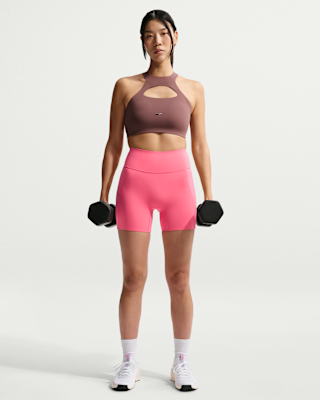 Женские шорты Nike Universa High-Waisted 5" Biker Shorts with No Front Seam