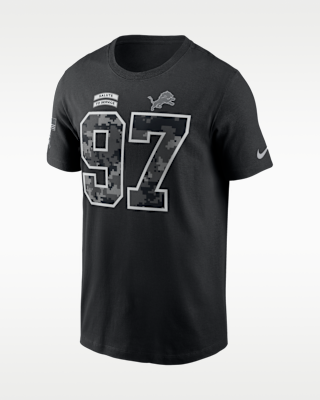 Мужская футболка Aidan Hutchinson Detroit Lions Salute to Service Nike NFL