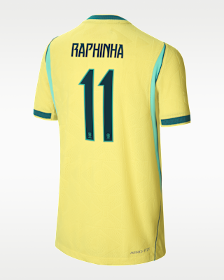 Детские джерси Raphinha Brazil National Team 2026 Match Home Big Kids' Nike Aero-FIT Soccer Jersey