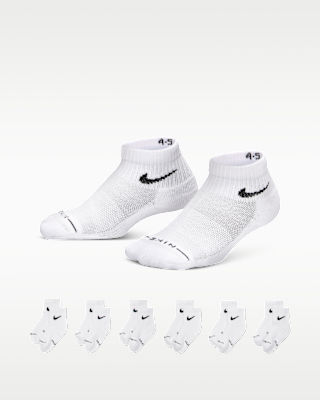 Детские носки Nike Kids' Dri-FIT Elevated Everyday Ankle Socks (6 Pairs)