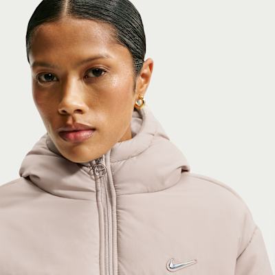 Nike Sportswear Classic Puffer Therma-FIT Bol Kapüşonlu Kadın Ceketi görsel 3