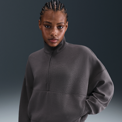 Nike 24.7 ImpossiblySoft Dri-FIT Bol Kesimli Yarım Fermuarlı Kadın Üstü