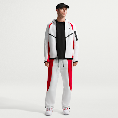 Nike Tech Renk Bloklu Açık Paçalı Fleece Erkek Eşofman Altı