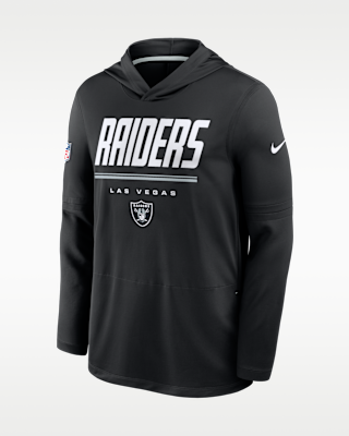 Мужские  Las Vegas Raiders Sideline Nike Dri-FIT NFL Long-Sleeve Hooded Top