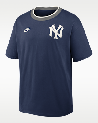 Мужская футболка New York Yankees Cooperstown Ringer Nike MLB