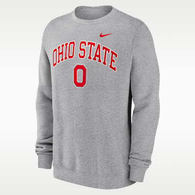 Sudadera de cuello redondo sin cierre universitaria Nike para hombre Ohio State Arch