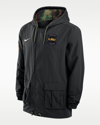 Мужская куртка LSU Nike Full-Snap Hooded Military