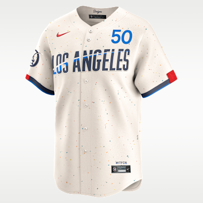 Jersey Nike Dri-FIT ADV de la MLB Limited para hombre Mookie Betts Los Angeles Dodgers City Connect