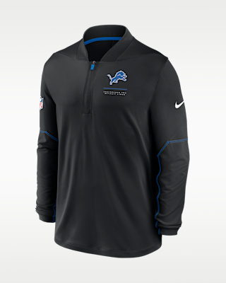 Мужские Detroit Lions Sideline Nike Dri-FIT NFL 1/2-Zip Top