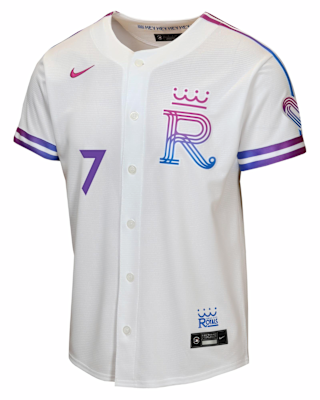 Детские джерси Bobby Witt Jr. Kansas City Royals City Connect Big Kid's Nike MLB Stadium Jersey