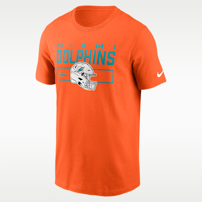 Playera Nike de la NFL para hombre Miami Dolphins Helmet Essential