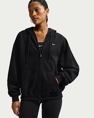 Женское худи Nike Studio Fleece Medium Weight Oversized Full-Zip Hoodie