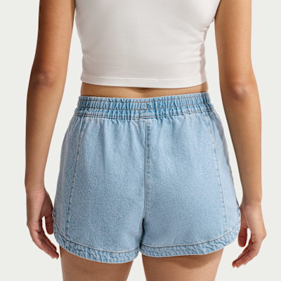 Nike Sportswear Tempo Normal Belli Denim Kadın Şortu görsel 3