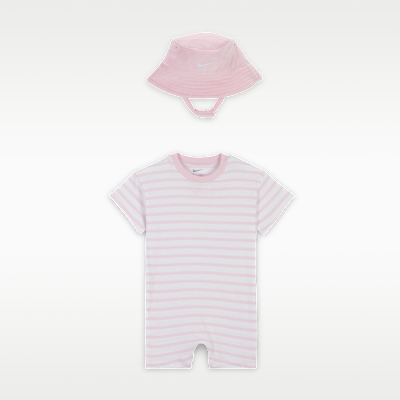 Nike Baby Short Sleeve Romper with Bucket Hat