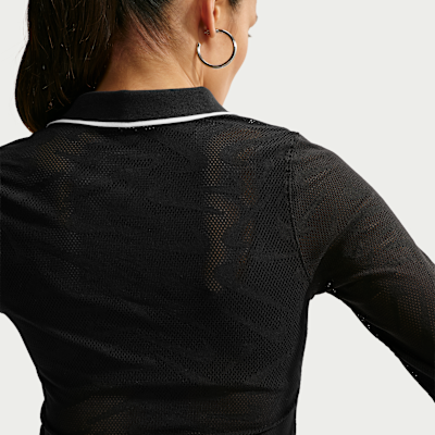 Nike Sportswear Chill Knit Sıkı Kesimli Mod-Crop Uzun Kollu Lace Kadın Üstü görsel 2