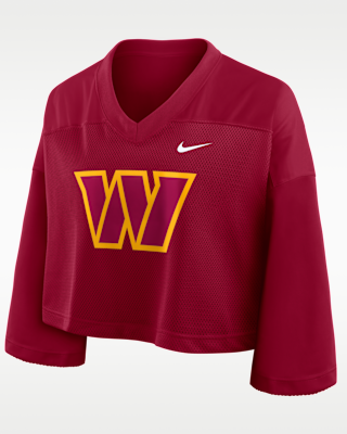 Женские джерси Washington Commanders Rewind Fashion Nike Dri-FIT NFL Cropped Jersey