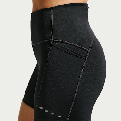 Nike Swift Yüksek Belli 10 cm Sıkı Kesimli Cepli Kadın Koşu Şortu görsel 6