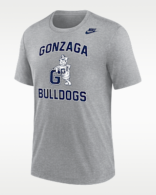 Мужская футболка Gonzaga Bulldogs Nike Football Tri-Blend для футбола