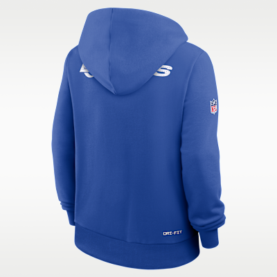 Sudadera con gorro sin cierre Nike Dri-FIT de la NFL para mujer Los Angeles Rams Sideline