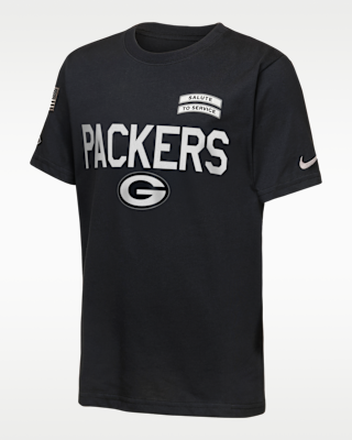 Детская футболка Green Bay Packers Salute to Service Sideline Big Kids' Nike Dri-FIT NFL