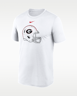 Мужская футболка Georgia 2026 White Out Helmet Nike Dri-FIT College