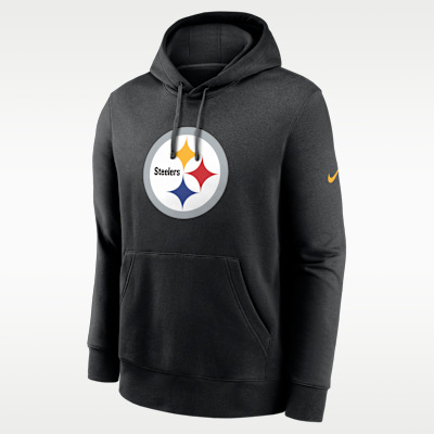 Sudadera con gorro sin cierre Nike de la NFL para hombre Pittsburgh Steelers
