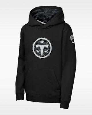 Детское худи Tennessee Titans Salute to Service Sideline Club Big Kids' Nike NFL Pullover Hoodie