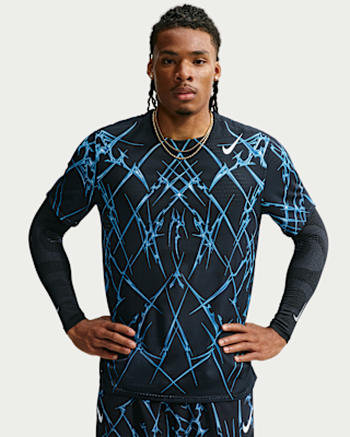 Мужские шорты Nike AeroSwift Dri-FIT ADV Printed Short-Sleeve Top для бега