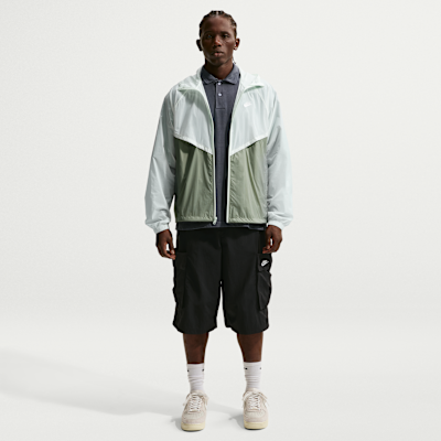 Nike Windrunner Astarsız Tam Boy Fermuarlı UV Erkek Ceketi görsel 4