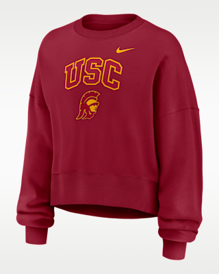 Женские  USC Phoenix Arch Nike College Pullover Crew