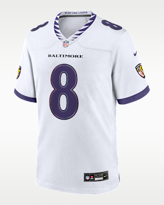 Мужские джерси Lamar Jackson Baltimore Ravens Nike NFL Game Jersey