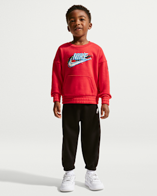 Детские Nike Sportswear Toddler Snow Motion Fleece Crew 2-Piece Set