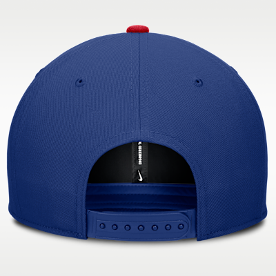 Gorra Nike Dri-FIT de la MLB ajustable para hombre Texas Rangers Pro
