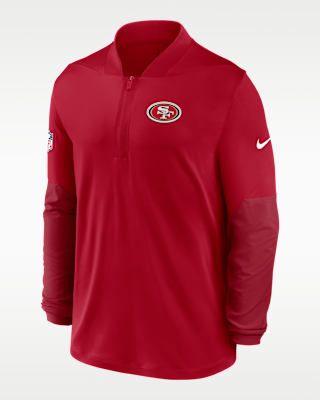 Мужские  San Francisco 49ers Feel The Pressure Nike Dri-FIT NFL 1/2-Zip Top