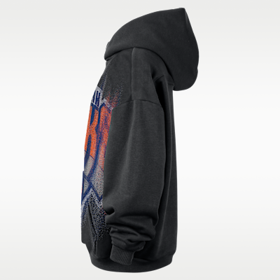 Nike New York Knicks Standard Issue Fleece Kapüşonlu Erkek Basketbol Üstü görsel 3