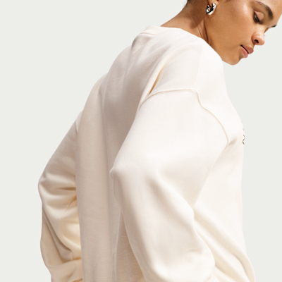 Nike Studio Fleece Orta Kalınlıkta Oversize Kadın Crew Üst görsel 2