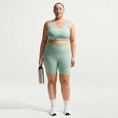 Nike One Yüksek Belli Cepli 20 cm Kadın Bisiklet Şortu