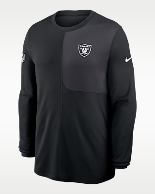 Мужские  Las Vegas Raiders Sideline Coach Nike Dri-FIT NFL Long-Sleeve Top